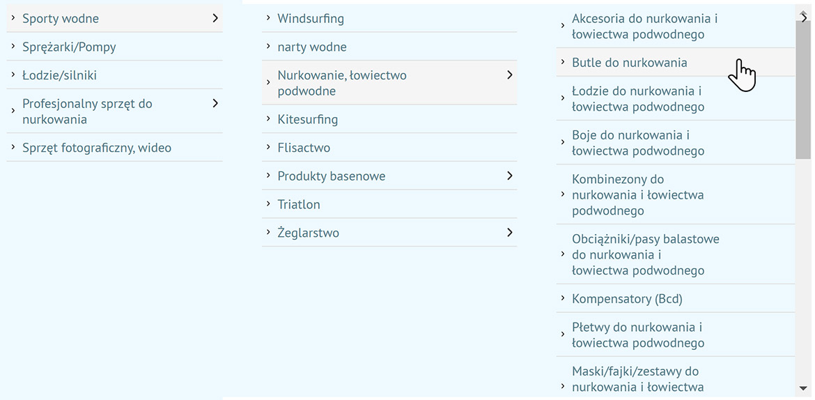 Dodano nowy sposób wyświetlania listy kategorii w Sklepie.