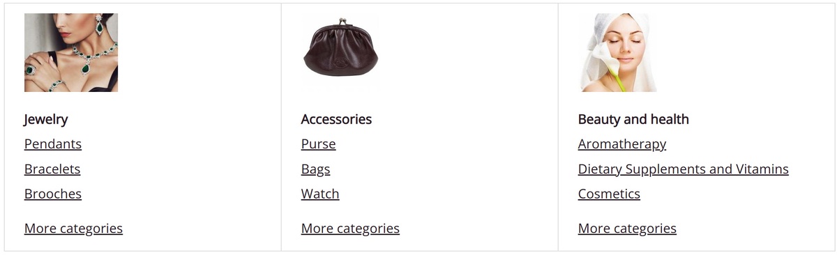 A new method for displaying the list of categories in the Store has been added.