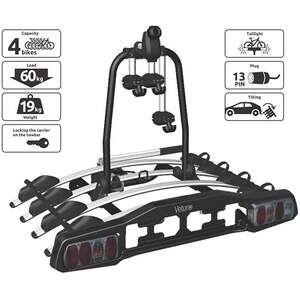 Платформа на фаркоп Veturo для 4-х велосипедов, сталь/цвет серый от Steinhof Платформа на фаркоп Veturo для 4-х велосипедов, сталь/цвет серый от Steinhof